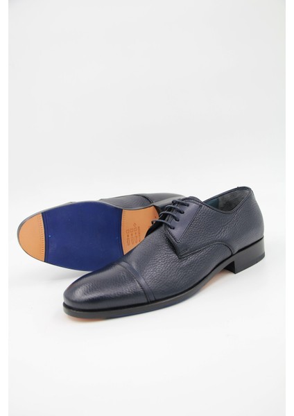 00600-243 Kösele Erkek Klasik Ayakkabı - Lacivert fırsatları