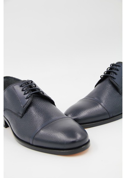 00600-243 Kösele Erkek Klasik Ayakkabı - Lacivert indirimleri