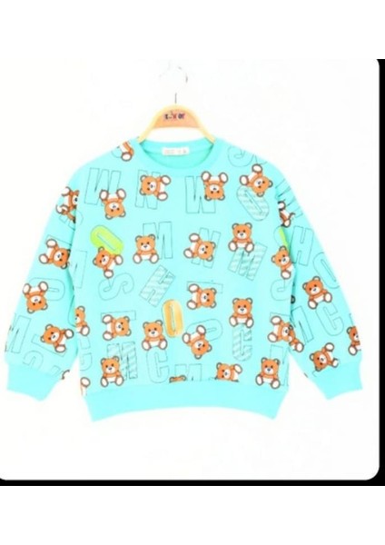 Kız Çocuk Harf Baskılı Sweatshirt
