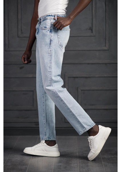 Fbı Pamuklu Taş Yıkama Baggy (Geniş Paça) Jean Pantolon