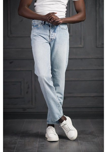 Fbı Pamuklu Taş Yıkama Baggy (Geniş Paça) Jean Pantolon
