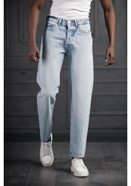 Fbı Pamuklu Taş Yıkama Baggy (Geniş Paça) Jean Pantolon