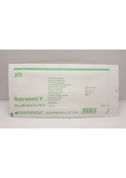 Suprasorb F 10 x 25 cm Dövme Koruyucu Steril 1 Adet