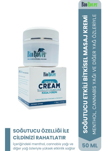 Biorover Herbal Masaj Kremi 50 ml