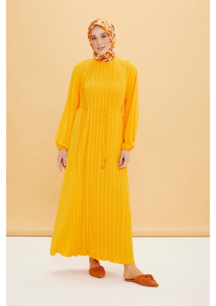Önü Piliseli Elbise 22Y9435 Mango