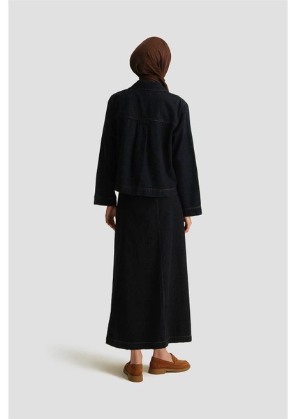 Denim Gömlek Ceket 25YD9113 Koyu Lacivert indirimleri