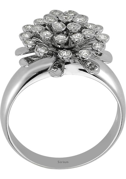 Pırlanta Taşlı Çiçeksi Yüzük 0404R0349 modelleri