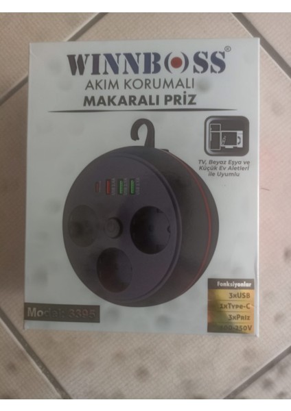 Akım Korumalı Grup Priz 3lü USB