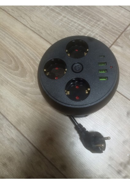 Akım Korumalı Grup Priz 3lü USB