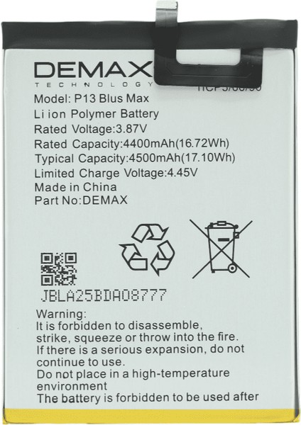 Demax Reeder P13 Blue Max Güçlendirilmiş Batarya P13BLUEMAX
