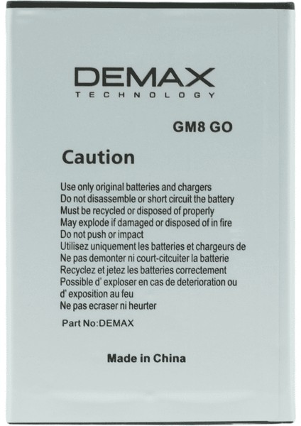 Demax General Mobile Gm8 Go Güçlendirilmiş Batarya GM8GO