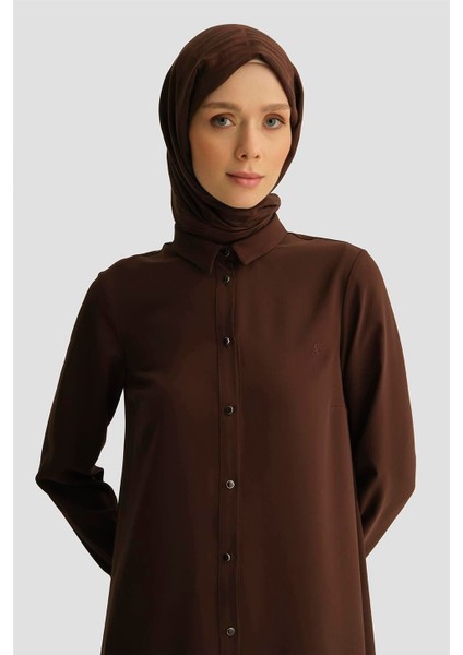 A Logolu Tunik 25YH411 Acı Kahve modelleri