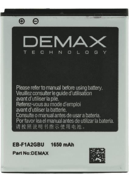 Demax Samsung Galaxy S2 Güçlendirilmiş Batarya EB-F1A2GBU