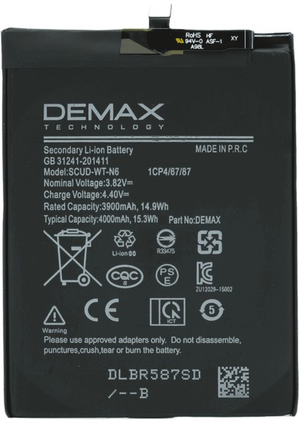 Demax Samsung Galaxy M15 Güçlendirilmiş Batarya Scud-Wt-N6