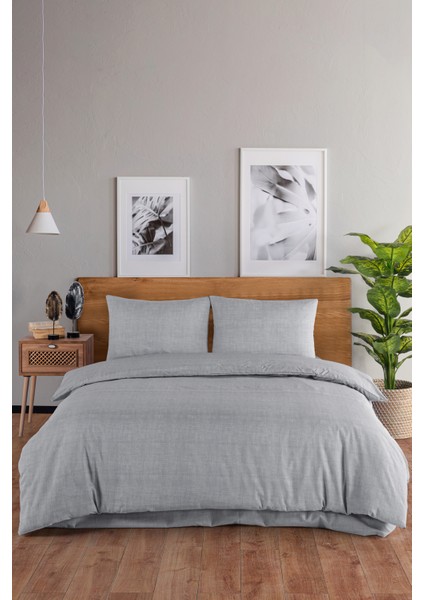 Solid Ranforce Pamuklu Çift Kişilik Nevresim Takımı