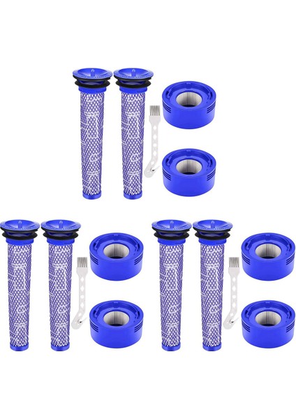 V7 V8 Elektrikli Süpürge Aksesuarları Için 2x Yedek Filtre Seti Kiti, Parça Numarası 965661-01 967478-01'I Değiştirir (Yurt Dışından)