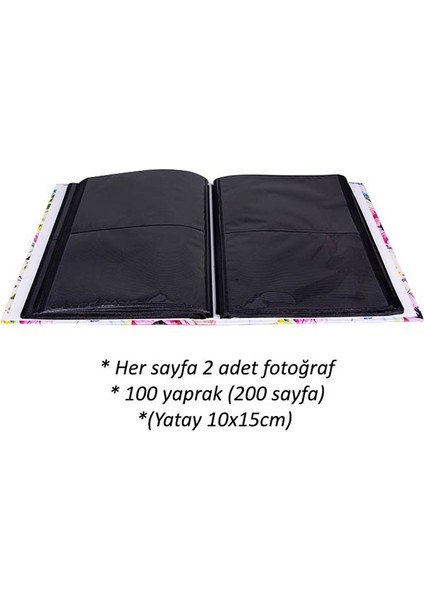 400'LÜK 10 x 15 cm Fotoğraf Albümü Çiçek Kapaklı fiyatları