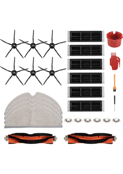 S6 Maxv Pure S5 Max S51 E4 E35 E20 S50 Robot Süpürge Aksesuarları Için Yedek Parça Takımı (Yurt Dışından)