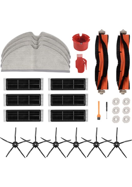 S6 Maxv Pure S5 Max S51 E4 E35 E20 S50 Robot Süpürge Aksesuarları Için Yedek Parça Takımı (Yurt Dışından) modelleri