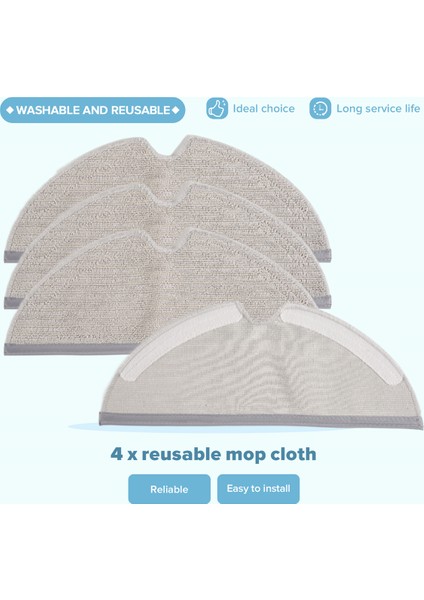 S6 Maxv Pure S5 Max S51 E4 E35 E20 S50 Robot Süpürge Aksesuarları Için Yedek Parça Takımı (Yurt Dışından) indirimleri