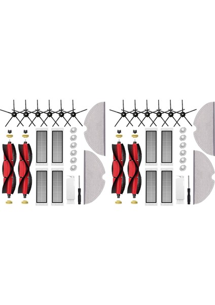 S5 Max S6 Pure Maxv S50 S51 S55 S60 S65 Robot Süpürge Için 2x Yedek Aksesuarlar, B (Yurt Dışından)