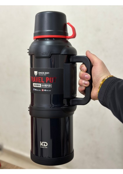 4 Litre Aile Boy Paslanmaz Çelik Okadi Termos Dağcı Termos