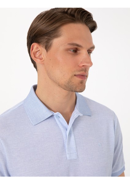 Erkek Açık Mavi Slim Fit Tişört 50306060-VR003 fiyatları