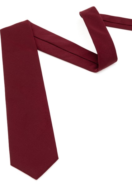 Erkek Bordo İpek Kravat 50313295-900