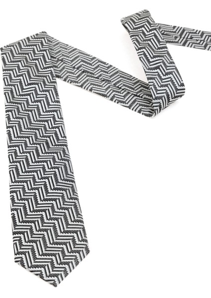 Erkek Gri İpek Kravat 50313282-100