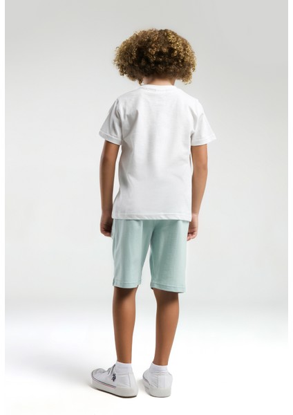 Erkek Çocuk Beyaz Pijama Takım 50310806-VR013