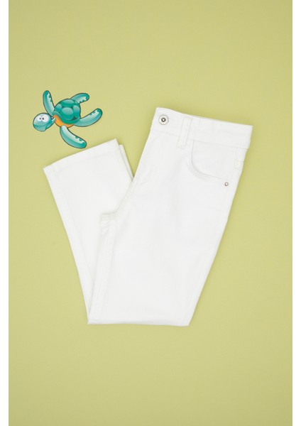 Erkek Çocuk Beyaz Pantolon (Jean) 50304256-DN0015