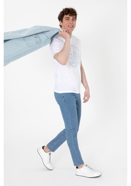 Erkek Açık Mavi Pantolon (Jean) 50308265-DN0021