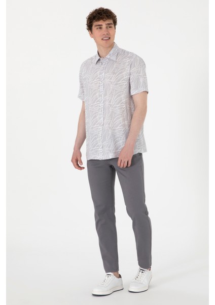 Erkek Açık Gri Gömlek Kısa Kollu 50300434-VR001 fırsatları