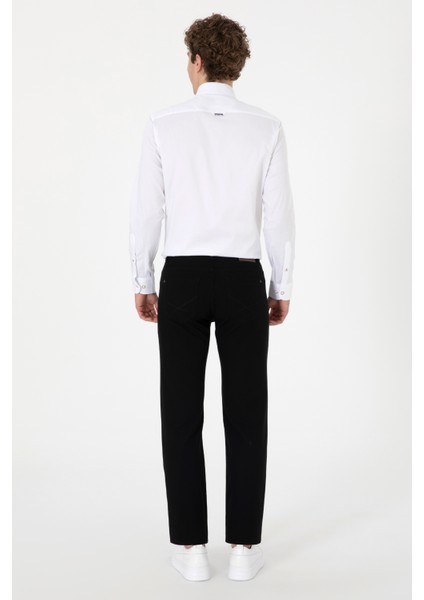 Erkek Siyah Pantolon (Kanvas-Chino) 50291165-VR046 fırsatları