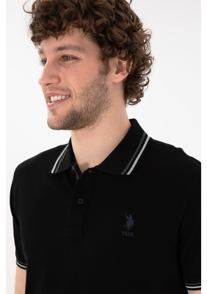 Erkek Siyah Tişört Basic 50306011-VR046 modelleri