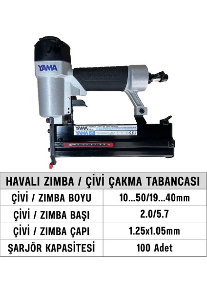 YAT-F50/9040-CB310 Havalı Zımba / Çivi Çakma Tabancası