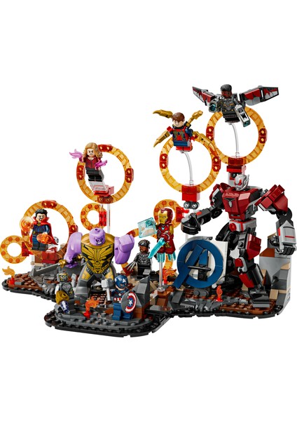® Marvel Avengers: Endgame Son Savaş 76323 - 10 Yaş & Üzeri Çocuklar için Yaratıcı Oyuncak Yapım Seti (621 Parça)