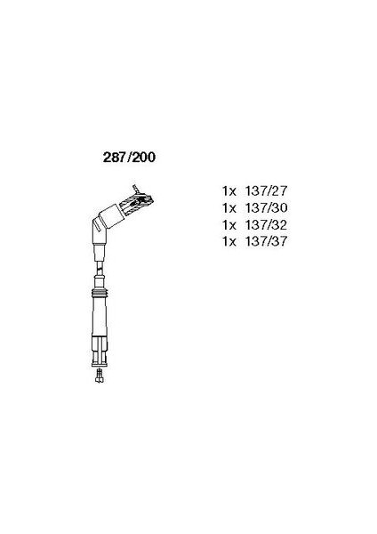 Bremı 287200 Buji Kablo Takımı E-36/m-43 Zef 1183