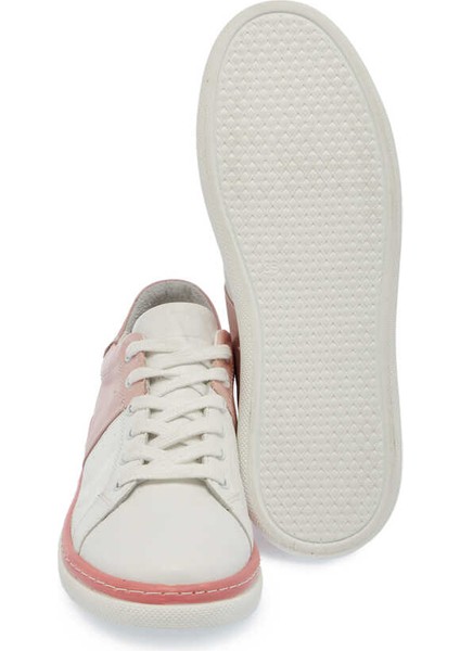 Beyaz Hakiki Deri Kadın Sneaker - K24I1AY67339-T5O fırsatları