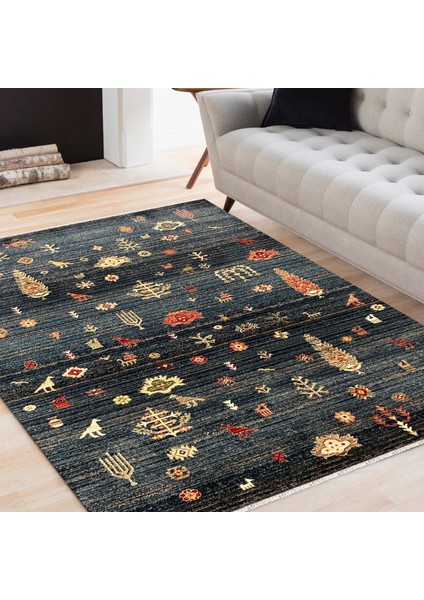 Antique Koleksiyonu Şık ve Dayanıklı Mikrofiber Iplik Halı