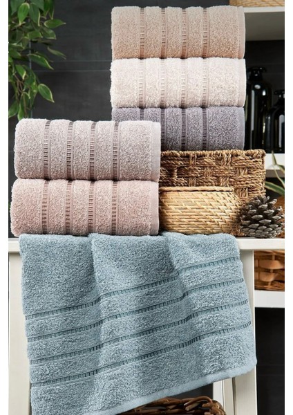 6lı El Havlu Seti 50X85 You (A.kahve-Bej-Mor-Lila-Pudra-Mint Yeşili) fiyatları