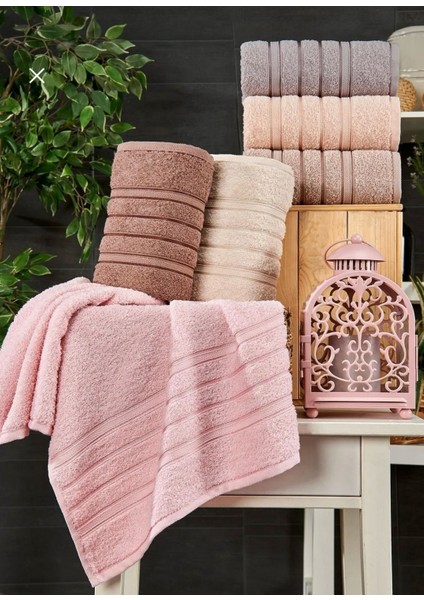 6lı El Havlu Seti 50X85 Hobby (Mor-Somon-A.kahve-Bej-Kahverengi-Pembe)
