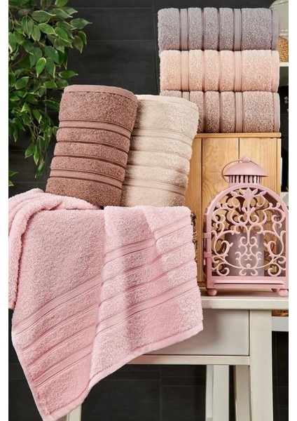 6lı El Havlu Seti 50X85 Hobby (Mor-Somon-A.kahve-Bej-Kahverengi-Pembe) fiyatları