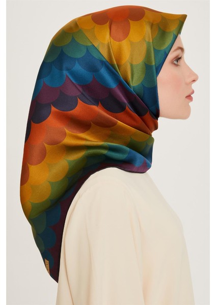 Geometrik Desenli Sura Saf İpek Eşarp 9212D 35 fiyatları