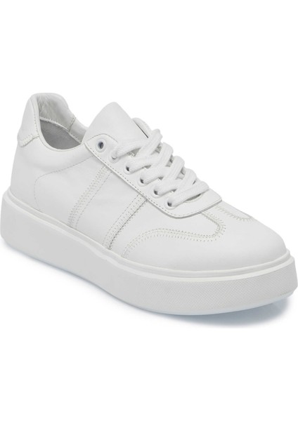 Siyah Deri Kadın Sneaker - K25I1AY68021-A23
