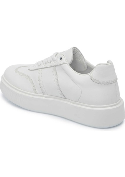 Siyah Deri Kadın Sneaker - K25I1AY68021-A23