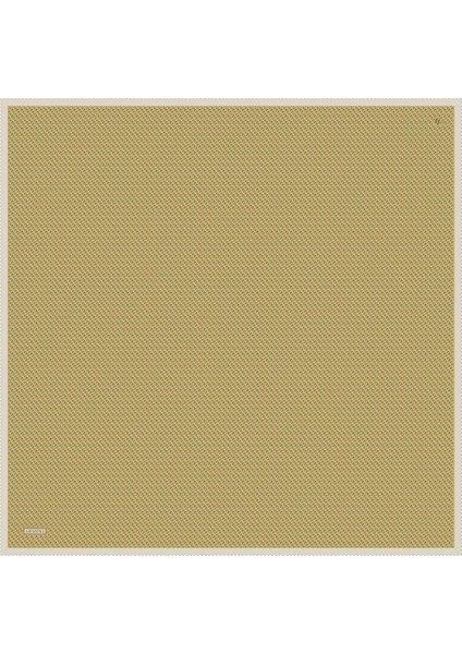 Çiçek Desenli Saf İpek Twill Eşarp 9312 35