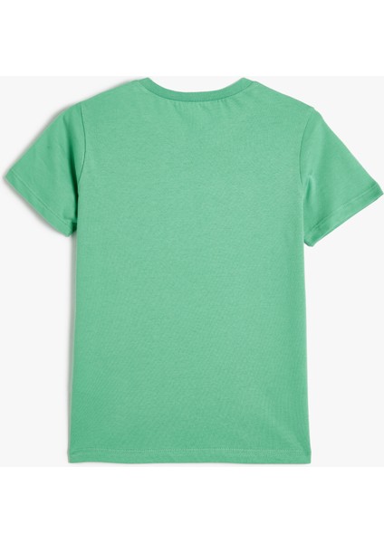 Basic Tişört Kısa Kollu Bisiklet Yaka Pamuklu