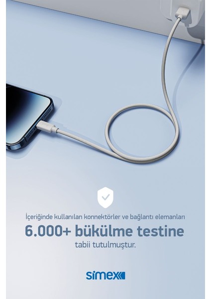 Monde 12 Watt - 5V/2.4A Pd 3.0& Qc4 Destekli USB To Lightning Şarj ve Data Kablosu fırsatları