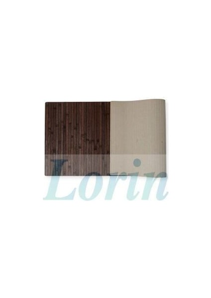Bambu Banyo Paspası Kaydırmaz Özellikli Taban 50 x 80 cm Koyu Kahverengi modelleri